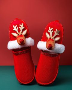 Festive Reindeer Slippers - Image 3